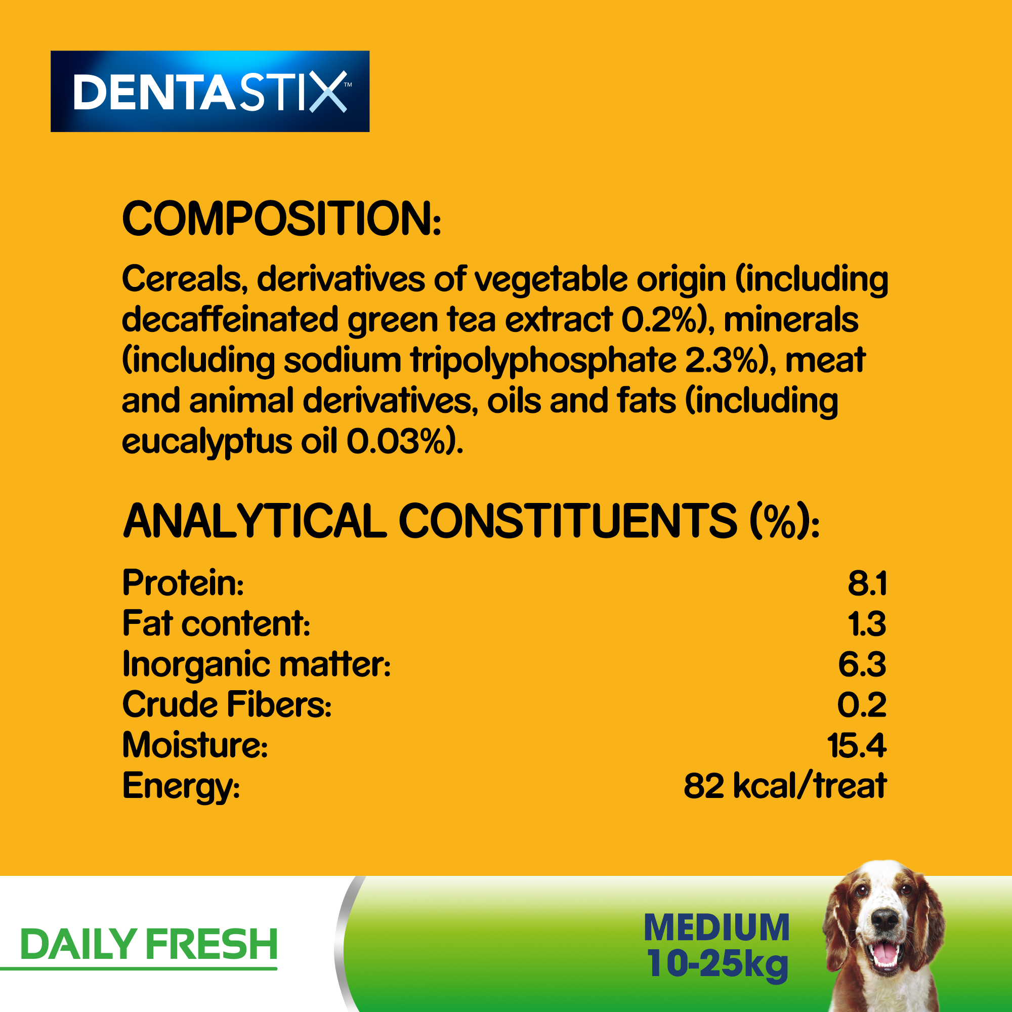 Dentastix Fresh Daily Dental Chews Medium Dog 28 Sticks x 4 Pack