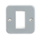 Metal Clad 1G Modular Faceplate