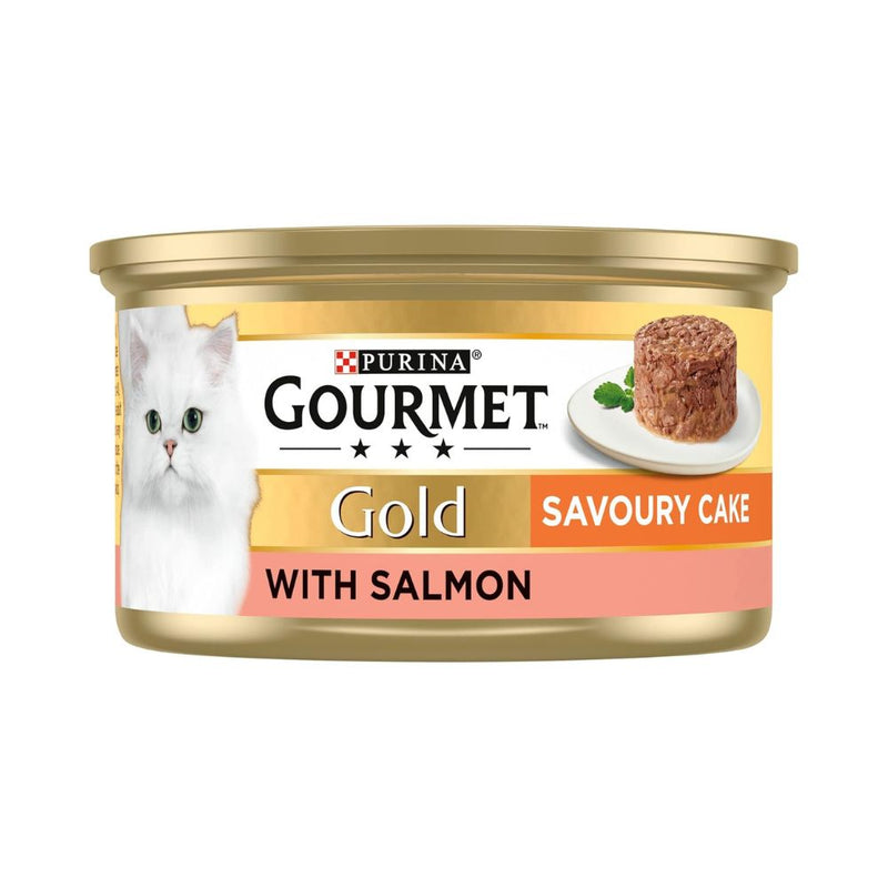 Gold Savoury Cake Salmon Wet Cat Food 85g