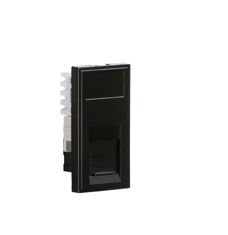 UTP CAT6 RJ45 Outlet Data Module - Black