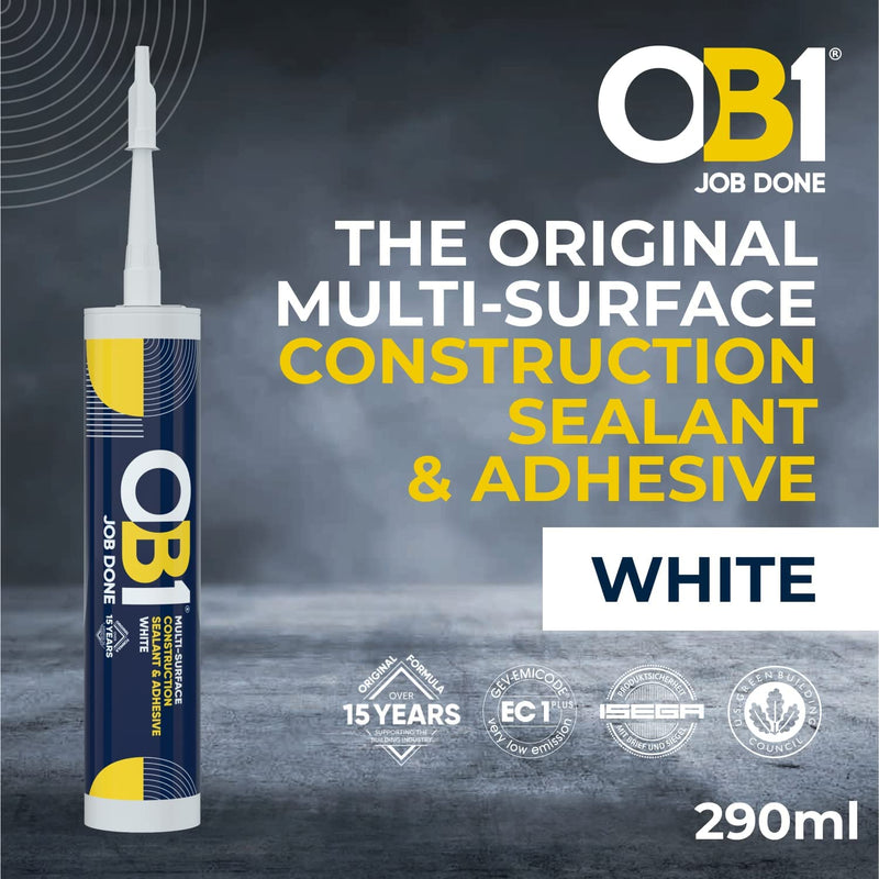 OB1 290ml Sealant & Adhesive - White