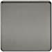 10A 1G 230V Screwless Black Nickel Intermediate Switch Wall Plate