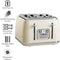 Verve 4 Slice Toaster, Cream