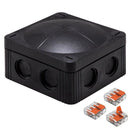 Combi 308/5 32A Black IP66 Weatherproof Junction Adaptable Box Enclosure With 5 Way Connector