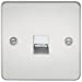 Flat Plate Telephone master socket - polished chrome