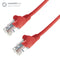 0.5m RJ45 CAT5e UTP Stranded Flush Moulded Network Cable - 24AWG - Red