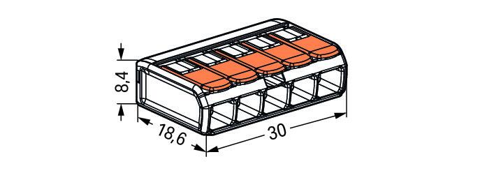 5 Way Terminal Block Connector, 25 Pack