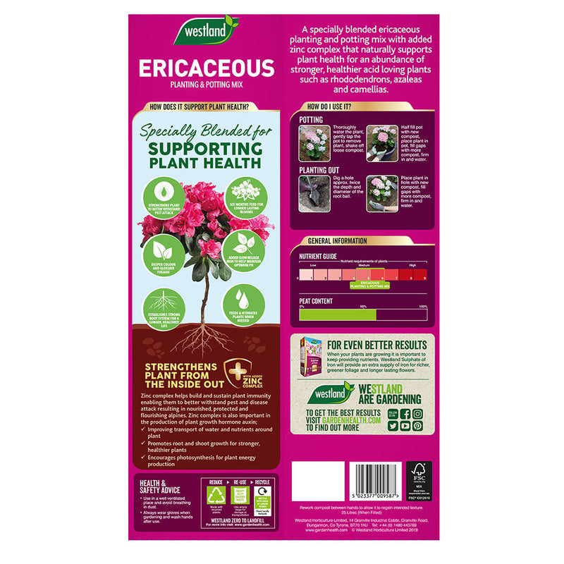 Ericaceous Planting & Potting Mix 25L