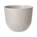 Fuente Lily 30cm Round Plastic Indoor & Outdoor Plant Pot - Pebble Grey