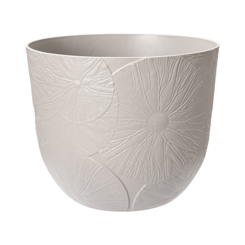 Fuente Lily 30cm Round Plastic Indoor & Outdoor Plant Pot - Pebble Grey