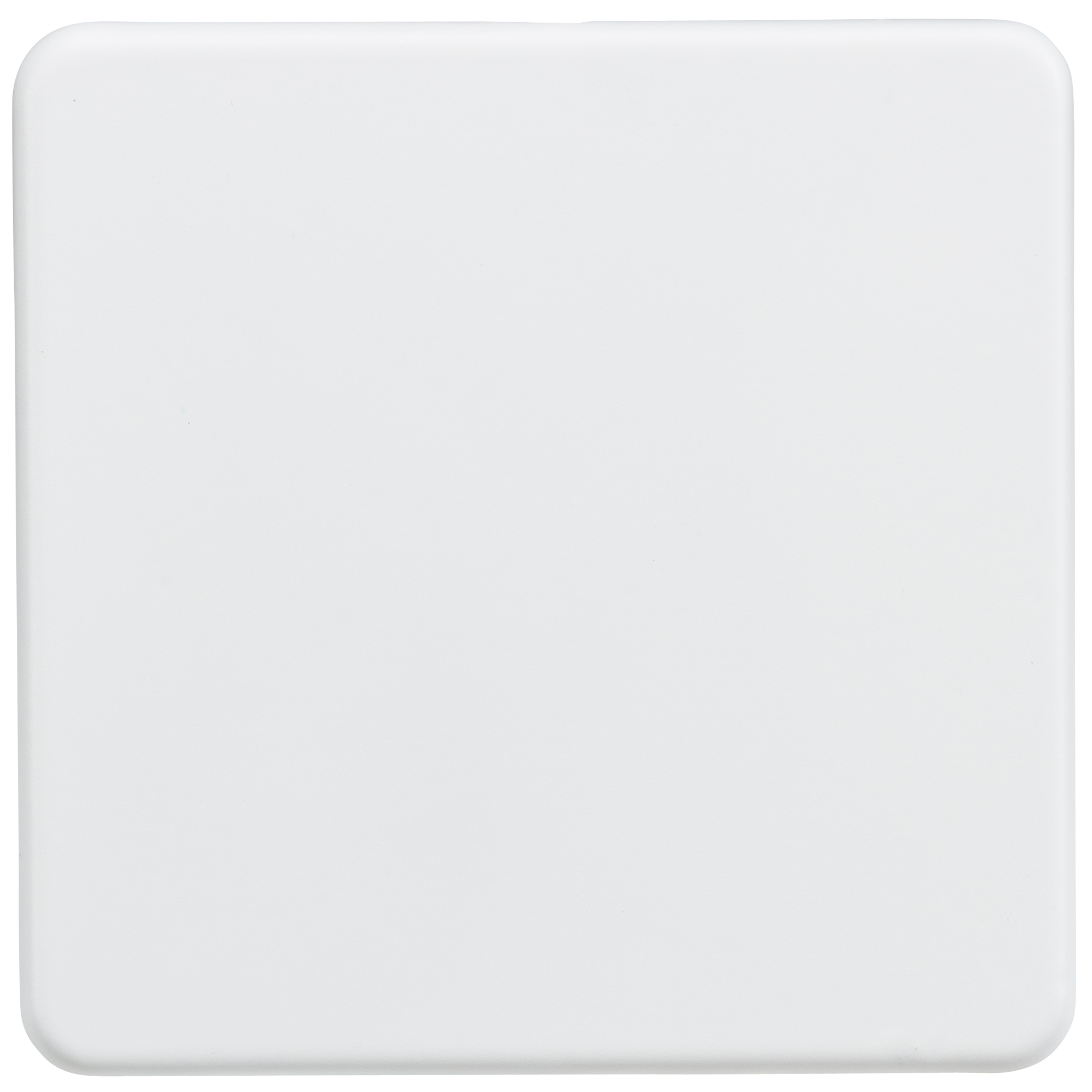 Screwless 1G Blanking Plate - Matt White