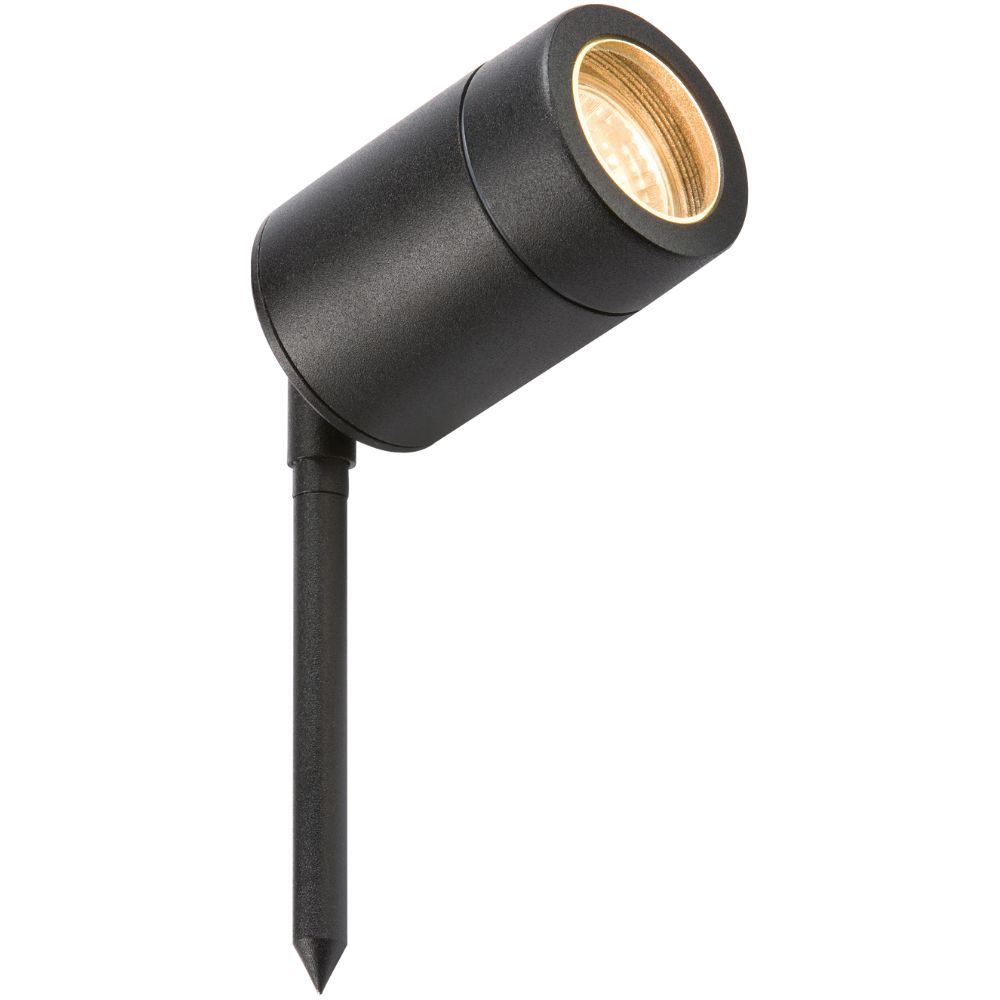 GU10 35W Garden Spike Light - Black Aluminium
