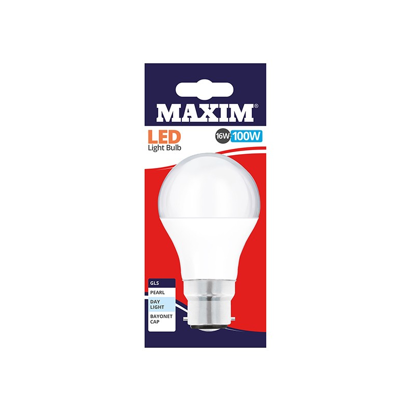 Maxim 16W LED BC GLS - Daylight