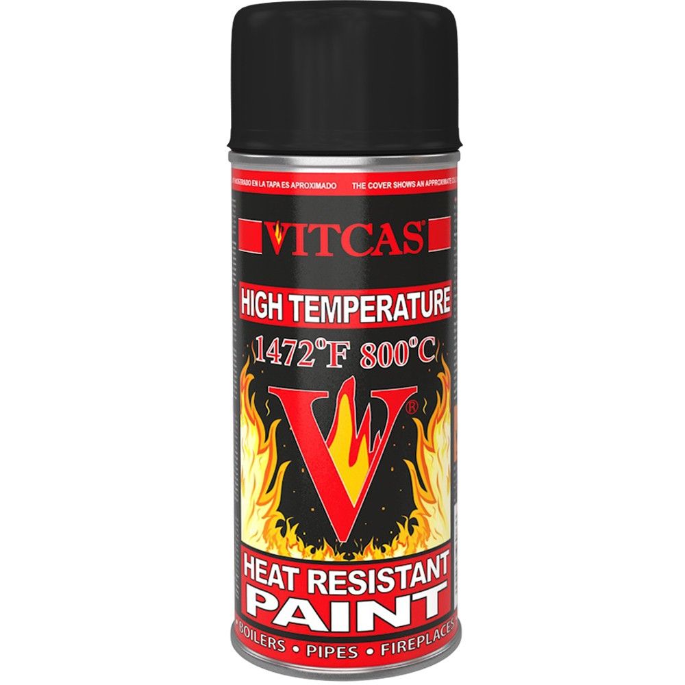 Heat Resistant Spray Paint - Black, 400ml