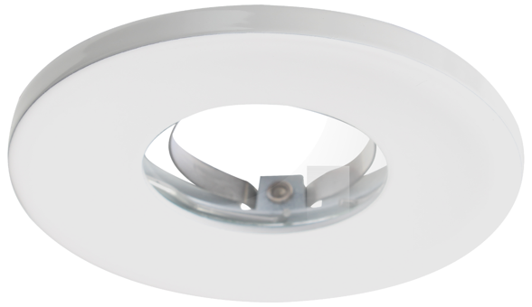 Evolve Fire Rated IP65 Waterproof Twist & Lock Downlight Fixed Trim Bezel - White