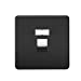 Screwless Black Nickel RJ45 Network Outlet Wall Socket