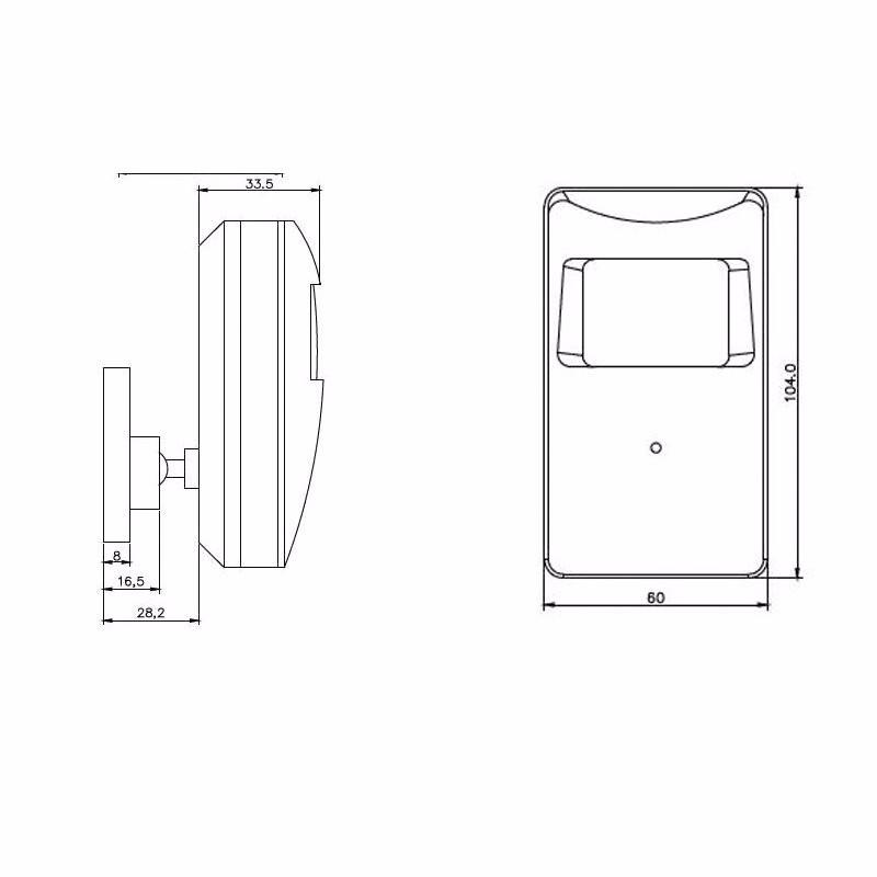 4.2mm Pin Hole Covert CCTV Camera in PIR - White