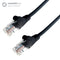 0.3m RJ45 CAT6 UTP Stranded Flush Moulded LS0H Network Cable - 24AWG - Black