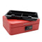 Keyless Cash Box With Combination Lock - Red