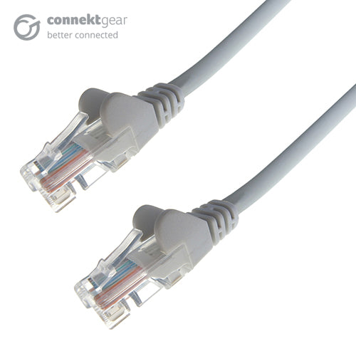 Grey RJ45 Cat5e High Quality 24AWG Stranded Snagless UTP Ethernet Network LAN Patch Cable - 0.5m