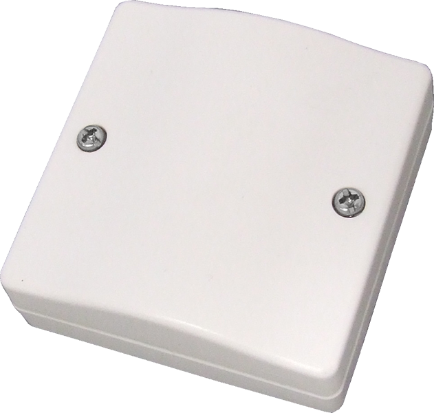 8 Way Square Junction Box - White