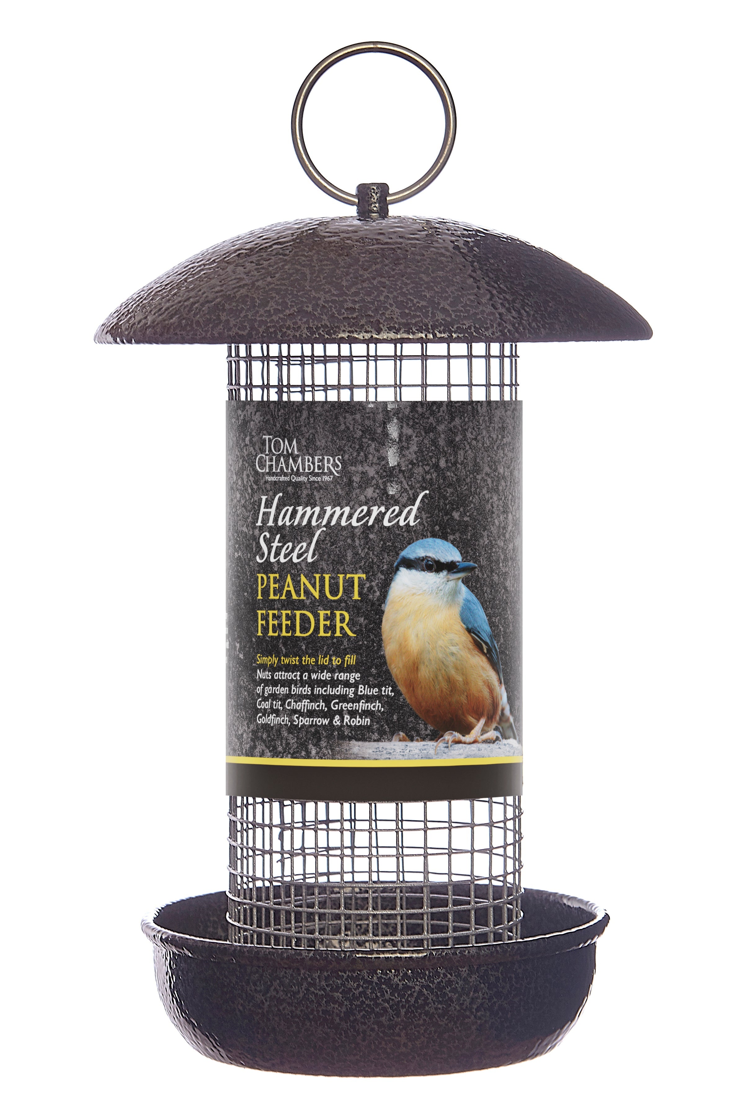 Tom Chambers Hammered Steel Peanut Feeder
