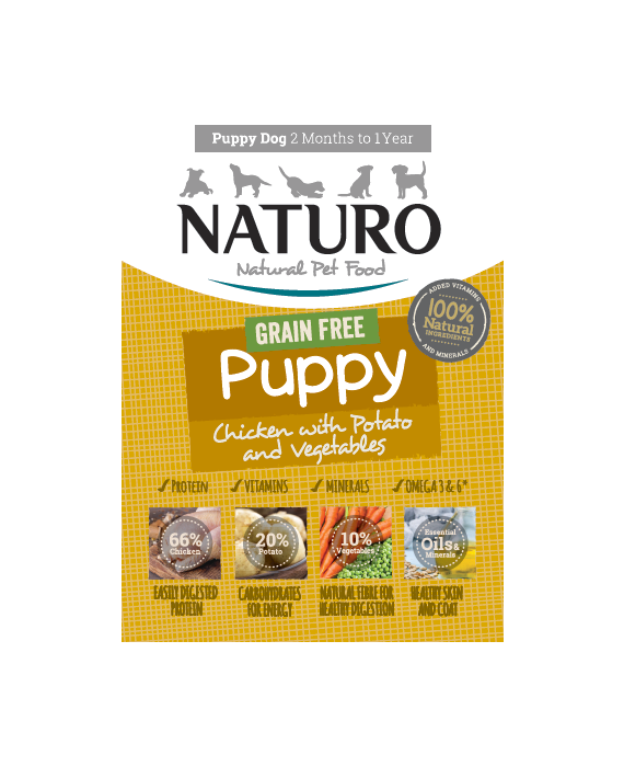 Puppy Grain Free Chicken & Potato with Vegetables, 150g X7