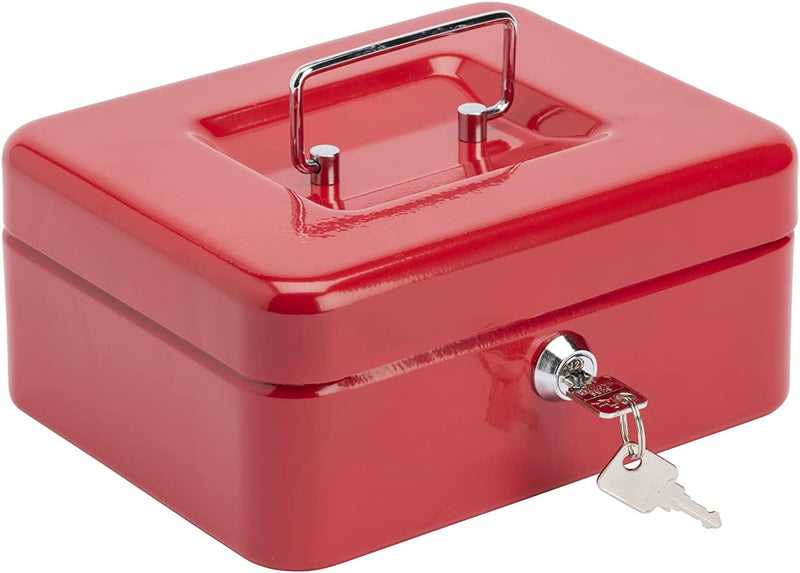 8 Combination Cash Box - Red