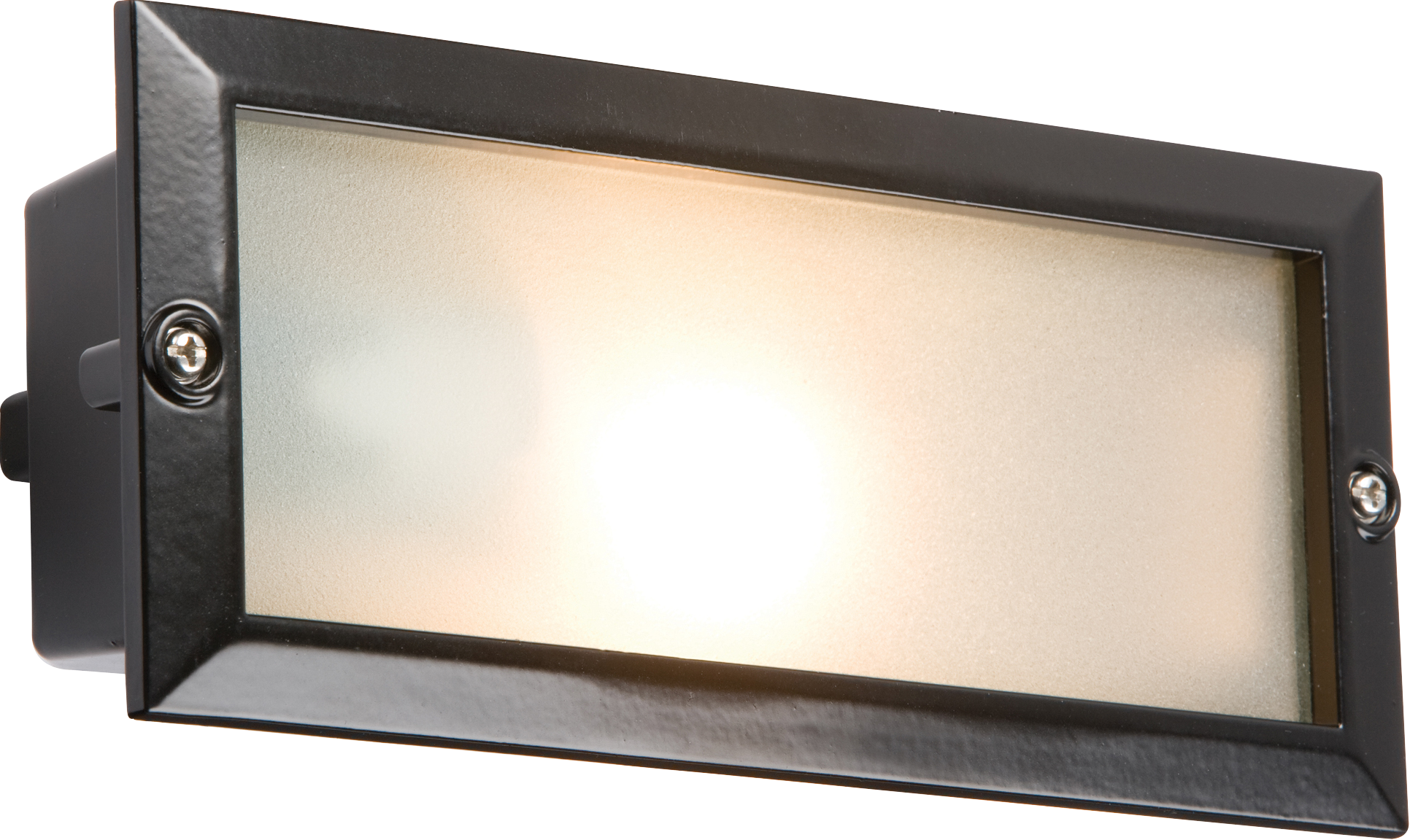 IP44 E27 Aluminium Brick Light With Extra Louvred Cover