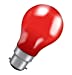 Colourglazed GLS 25W Red BC-B22d