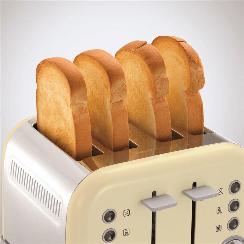 Cream Accents 4 Slice Toaster