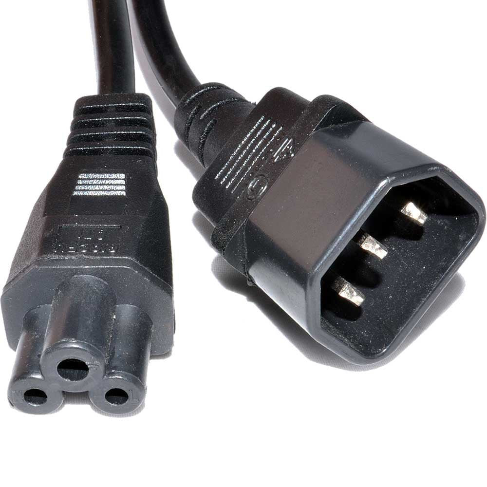 IEC C5 to IEC C14 Power Lead, 2m