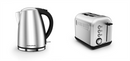 Accents Jug Kettle & 2 Slice Toaster Set, Stainless Steel