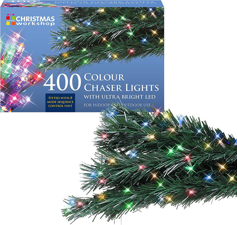 Multi Coloured Ultra Bright LED String Chaser Lights - 400 LED