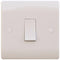 Sline 10A White 1G Double Pole 230V Electric Wall Plate Switch