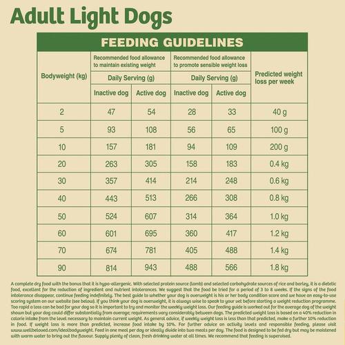 Complete Dry Light Adult Dog Food - Turkey & Rice - 1.5KG