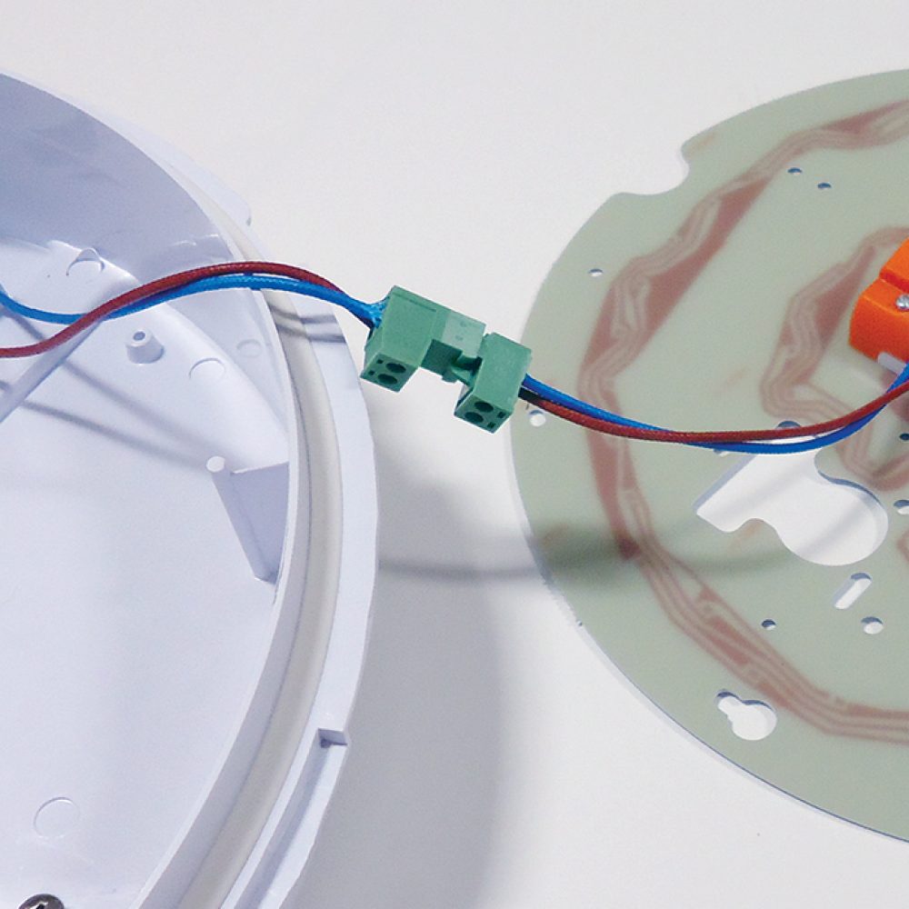 Colour Selectable LED Wall/Ceiling Light - Polished Chrome