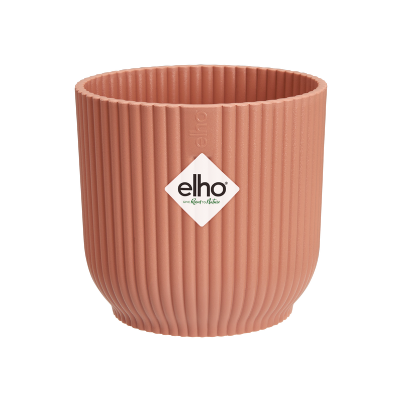 Elho Vibes Fold Round Mini 7 - Flowerpot - Delicate Pink - Indoor! - Ø 7.00 x H 6.50 cm