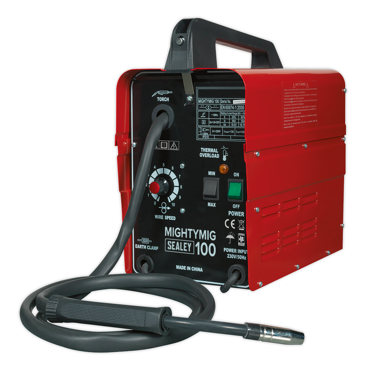 100A 230V No-Gas Mig Welder