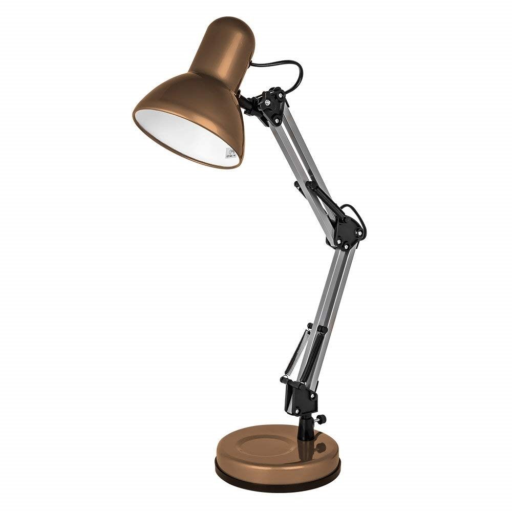 Angled ES Desk Lamp - Silver