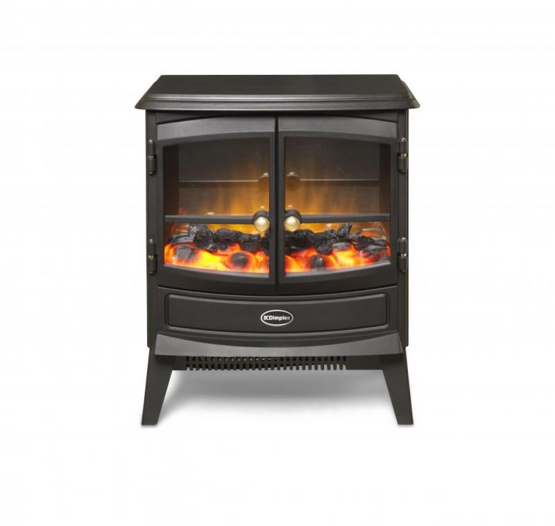 Springborne 2kW Electric Stove, Black