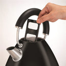 Accents 1.5 Litre Pyramid Kettle, Metallic Black