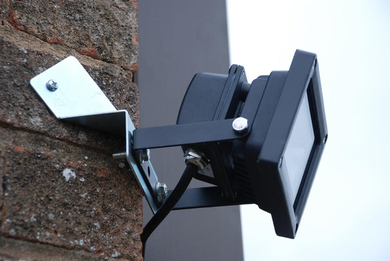 Corner Wall Floodlight Mount Bracket for Single or Twin 150W - 500W Small