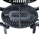 Portable Table Top Gas BBQ With Cast Iron Grill Barbecue Plate