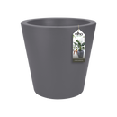 Pure 50cm Straight Round Plastic Indoor & Outdoor Plant Pot - Anthracite