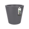 Pure 50cm Straight Round Plastic Indoor & Outdoor Plant Pot - Anthracite