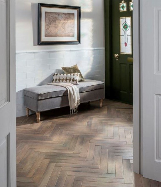 Large Solid Oak Parquet - Single Piece
