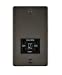 Flat Plate 115/230V dual voltage shaver socket - gunmetal with black insert