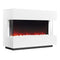 Panoramic White Electric Fire Suite