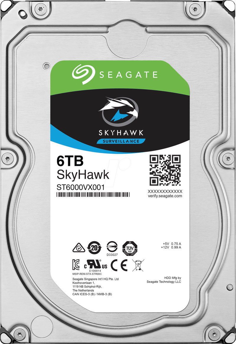 SkyHawk Surveillance Internal Hard Disk Drive, 6TB